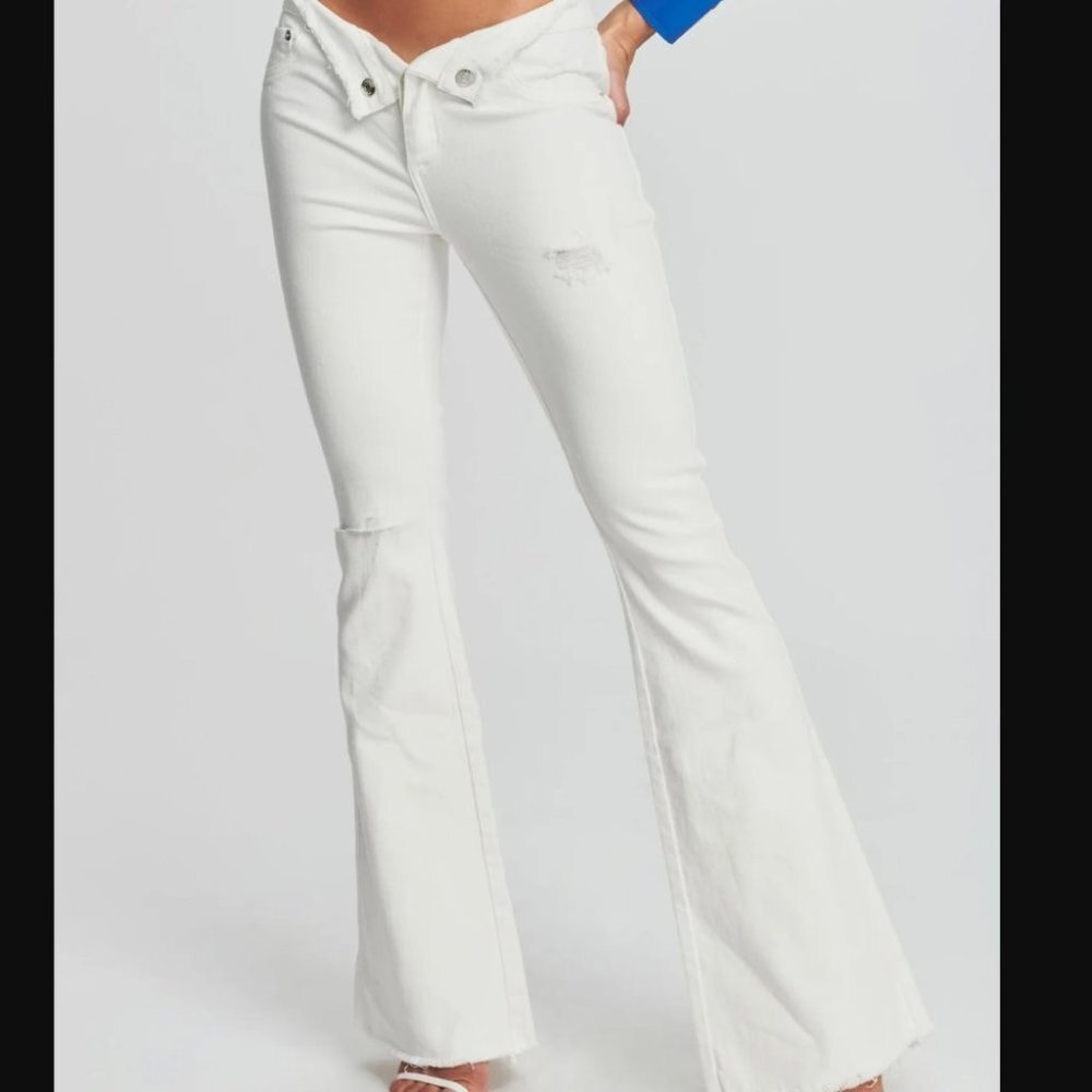SER.O.YA OLIVIA White Wide Leg Jeans